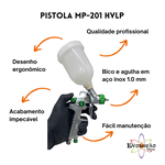 Pistola De Pintura Gravidade MP-201 Bico 1.0