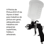 Pistola Para Pintura 1.7mm 600ml ECO 21 Arprex