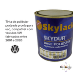 Tinta Base Poliéster Prata Reflex met. VW 01 / 20 - Skylack 900ml