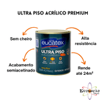 Tinta Ultra Piso Acrílico Premium 3,6 litros Eucatex - Vermelho Segurança