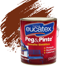 Tinta Esmalte Sintético Peg e Pinte Eucatex 3,6l - Tabaco Brilhante