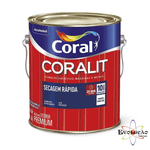 Esmalte Sintético Coralit Brilhante Secagem Rápida Branco Galão 3,6 Litros