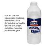 Cola Líquida Cascola Branca Universal Artesanato Forte 1kg