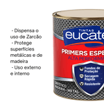 Esmalte Sintético/Primer Eucatex 900ml Grafite Escuro Fosco