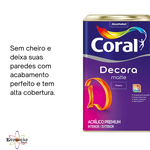 Tinta Acrílica Coral Decora Fosca Branco - 18l