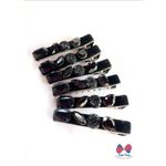 kit Hair Clip Black-32 pedras