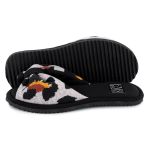 Pantufa Feminina Comfort Cinza Animal Print Antiderrapante