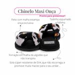 Pantufa Feminina Comfort Cinza Animal Print Antiderrapante