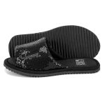 Pantufa Aberta Feminina Paetê Comfort Pisada Ultra Macia 