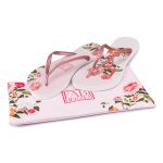 Chinelo Fabi Herzer Love Rosa Com Necessaire Antiderrapante