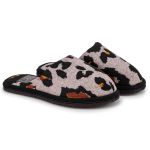 Pantufa Feminina Fechada Animal Print Premium Antiderrapante