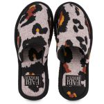 Pantufa Feminina Fechada Animal Print Premium Antiderrapante