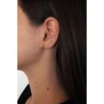Brinco De Ouro 18k Coração 6mm