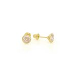 Brinco Masculino Individual De Ouro 18k Áurea 3,0mm