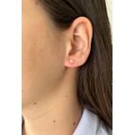 Brinco De Ouro 18k Áurea 5,0mm
