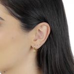 Brinco De Ouro 18k Heart
