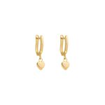 Brinco De Ouro 18k Heart