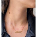 Corrente De Ouro 18k Veneziana De 60cm Com Nome até 8 letras