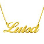 Corrente De Ouro 18k Singapura De 45 Cm Com Nome até 8 letras