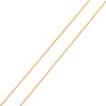 Corrente De Ouro 18k Groumet De 1mm Com 50cm