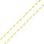Corrente De Ouro 18k Coffee De 1,6mm Com 50cm
