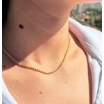 Corrente De Ouro 18k Corda De 2,1mm Com 40cm