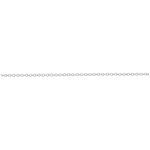 Corrente De Ouro Branco 18k Elo Português De 1mm Com 50cm