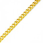 Pulseira De Ouro 18k Groumet De 4,3mm Com 21cm