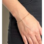 Pulseira De Ouro 18k Singapura De 2mm Com 18cm