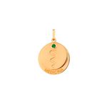 Pingente De Ouro 18k Formatura De Medicina Com Zircônia