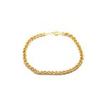 Pulseira De Ouro 18k Romana De 7,1mm Com 19cm