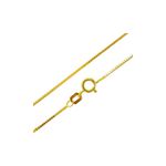 Corrente De Ouro 18k Veneziana De 0,6mm Com 40cm