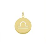 Pingente De Ouro 18k Signo Libra