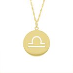 Pingente De Ouro 18k Signo Libra