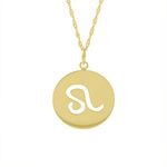 Pingente De Ouro 18k Signo Leão