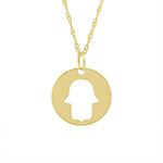 Pingente De Ouro 18k Mão de Fátima