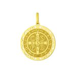 Pingente De Ouro 18k São Bento Trabalhado