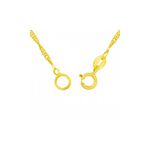 Pulseira De Ouro 18k Singapura De 1,2mm Com 18cm