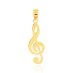 Pingente De Ouro 18k Clave De Sol