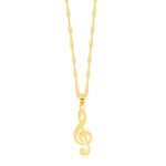 Pingente De Ouro 18k Clave De Sol