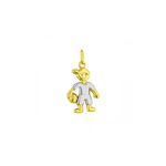 Pingente De Ouro 18k Menino Com Bola Na Mão
