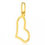 Pingente De Ouro 18k Coração Grande