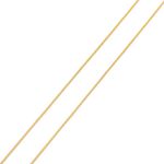 Corrente De Ouro 18k Groumet De 1mm Com 70cm