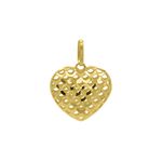 Pingente De Ouro 18k Coração Ariel