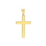 Pingente De Ouro 18k Cruz Reta