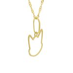Pingente De Ouro 18k Face Gatinho Vazado