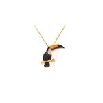 Pingente De Ouro 18k Tucano 25mm