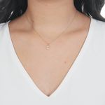 Pingente de Ouro 18k Letra C Com Zircônias 