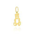 Pingente De Ouro 18k Urso Vazado