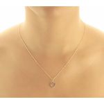 Pingente De Ouro 18k Coração Dois Ouros Amarelo/Branco M